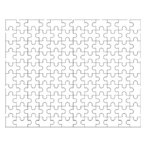 VALINK 29,7 x 21 cm Blanko-Puzzles Malbares Puzzle Blanko-Puzzle beschreibbares Puzzle Wärmeübertragungspuzzle (36/60/70/100/120 Teile) A4-120 Teile von Valink