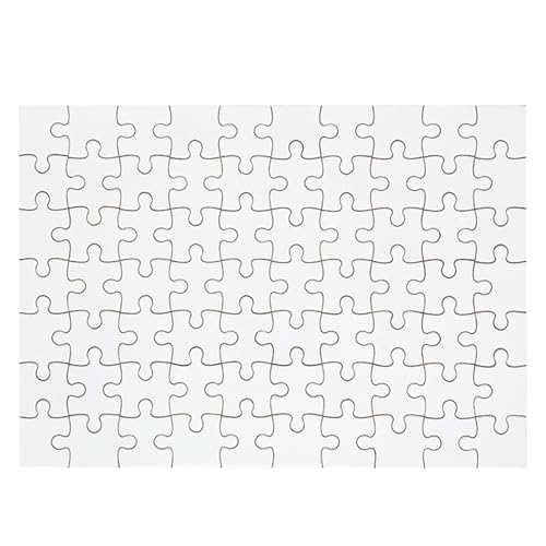 VALINK 29,7 x 21 cm Blanko-Puzzles Malbares Puzzle Blanko-Puzzle beschreibbares Puzzle Wärmeübertragungspuzzle (36/60/70/100/120 Teile) A4-70 Teile von Valink