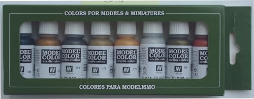 Model Color Set - Metallics (x8) (VAL70118) von Vallejo