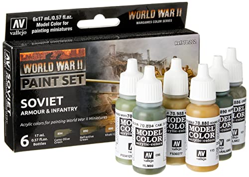 Vallejo Farb-Set, Sowjetische Panzerung und Infanterie, WWII von Vallejo