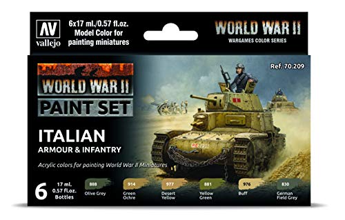 Vallejo Farb-Set, Italienische Panzerung & Infanterie, WWII von Vallejo