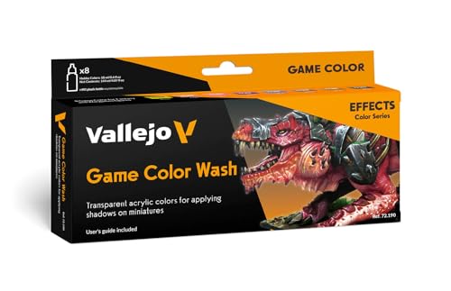 Vallejo 772190 Farb-Set Effekte Game Color Wash, 8x18 ml von Vallejo