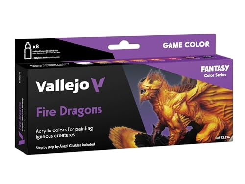 Vallejo 120116 772196 Farb-Set Fire Dragons, 8x18 ml von Vallejo