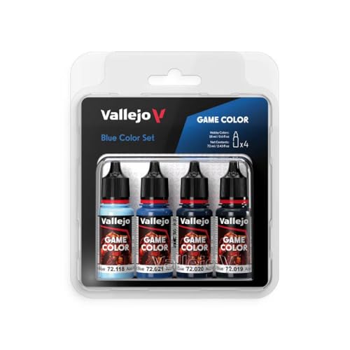 Farb-Set Blau, 4X 18 ml von Vallejo