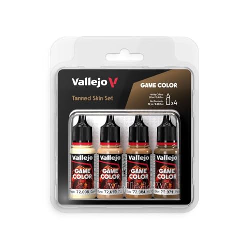 Farb-Set Gebräunte Haut, 4X 18 ml von Vallejo