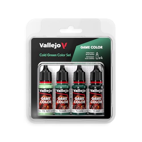 Farb-Set Kalt-Grün, 4X 18 ml von Vallejo