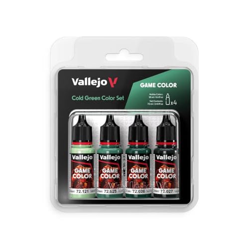 Farb-Set Kalt-Grün, 4X 18 ml von Vallejo