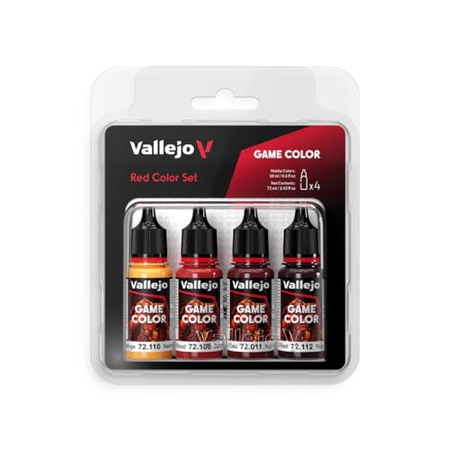 Farb-Set Rot, 4X 18 ml von Vallejo