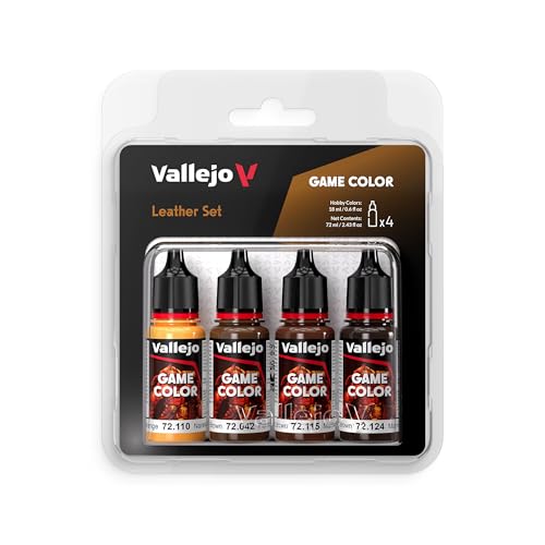 Farb-Set Leder, 4X 18 ml von Vallejo