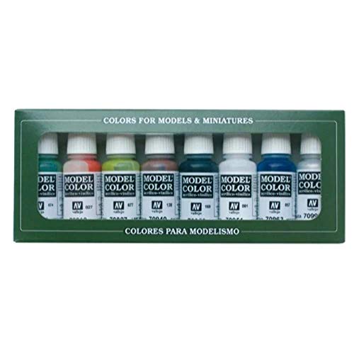 Model Color Vallejo 70137 Building Set 8x 17ml Airbrush Farbe von Vallejo