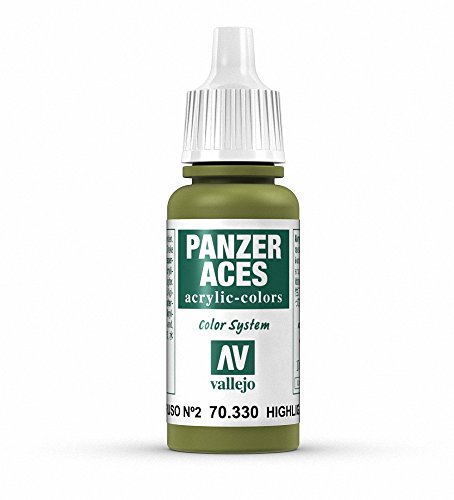 Vallejo Panzer Aces Acrylfarbe, 17 ml, Highlight Russian Tank Crew I von Vallejo