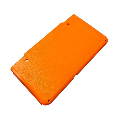 DIY New3DS Extra Back Clip Wiederaufladbarer Akku Pack 4575 mAh Ersatz, kompatibel mit Nintendo New 3DS Handkonsole, 15 Stunden lange Lebensdauer, Powerbank mit orangefarbener Abdeckung von Valley Of The Sun