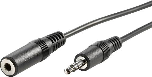 Value 11.99.4359 Klinke Audio Verlängerungskabel [1x Klinkenstecker 3.5mm - 1x Klinkenbuchse 3.5 mm von Value