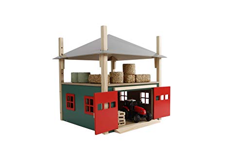 Kids Globe Farming Heuschober (Scheune aus Holz, mit Speicher, Maßstab 1:32) 610086 von Kids Globe