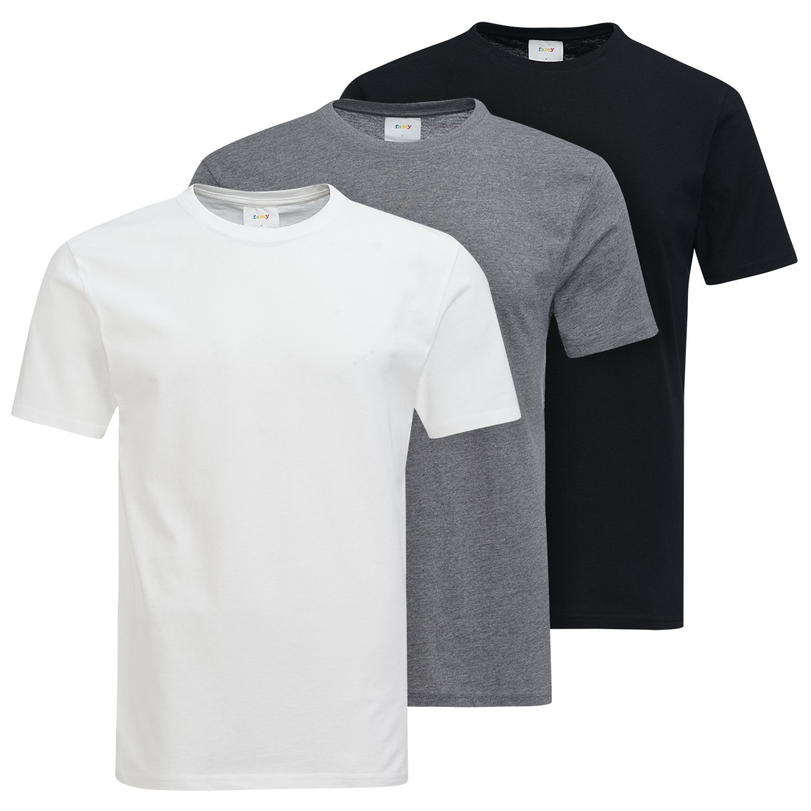 3 Herren T-Shirts unifarben von VanVaan