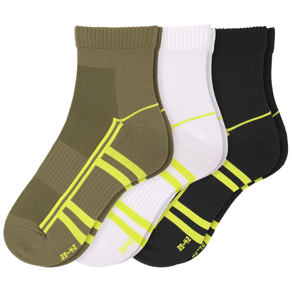 3 Paar Herren Sport-Sneaker-Socken im Set von VanVaan