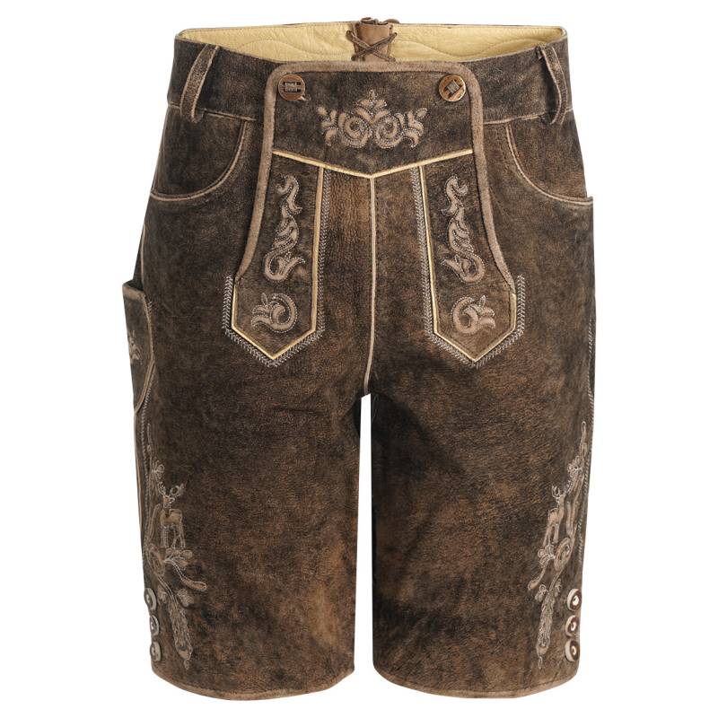 Herren Lederhose mit Stickereien von VanVaan