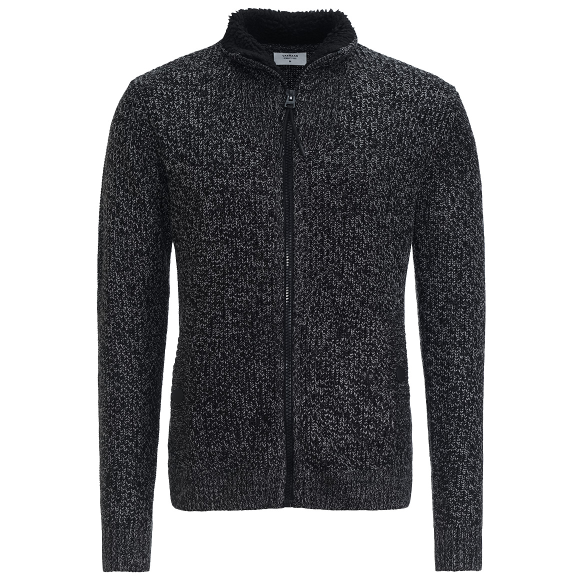 Herren Strickjacke mit Plüschkragen von VanVaan