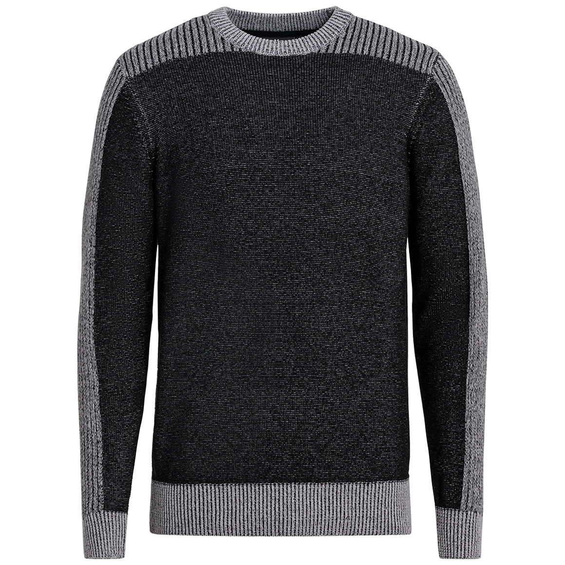 Herren Strickpullover in zweifarbigem Dessin von VanVaan