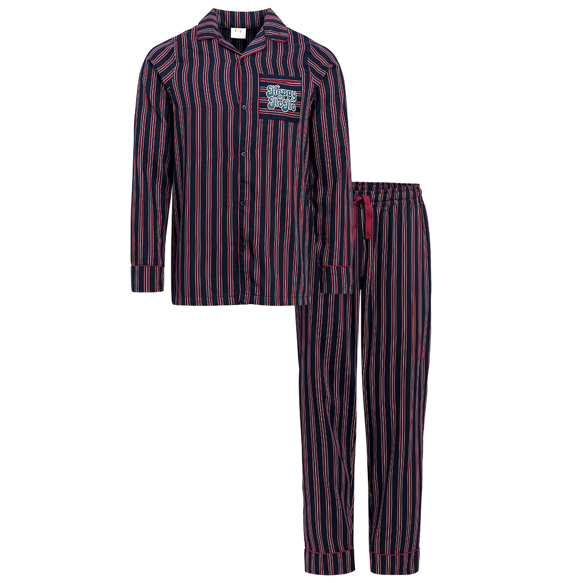 Herren Weihnachtsschlafanzug mit Streifen Herren Weihnachtsschlafanzug mit Streifen von VanVaan
