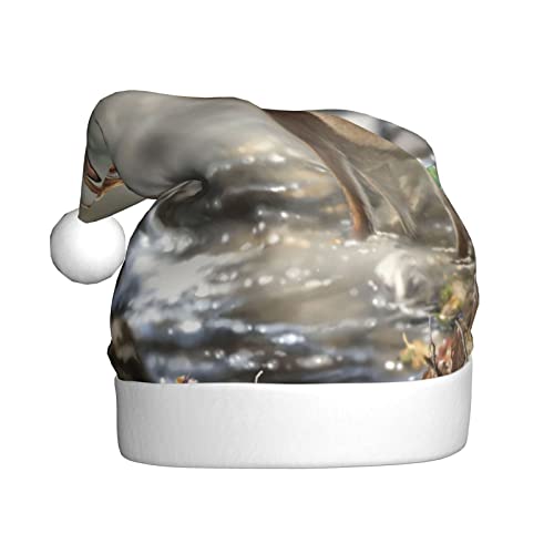 Vanani Camouflage-Hirsch-Weihnachtsmütze, Unisex, Plüsch, bequeme Weihnachtsfeierhüte, Neujahrsfeier-Dekorationen von Vanani