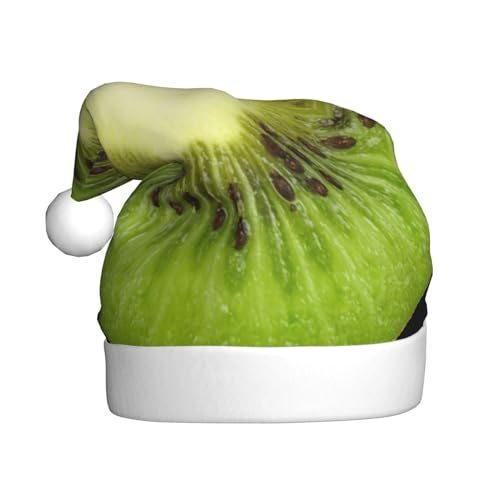 Vanani Kiwi Slice Weihnachtsmütze, Unisex, Plüsch, bequem, Weihnachtsfeierhüte, Neujahrsfeier-Dekorationen von Vanani