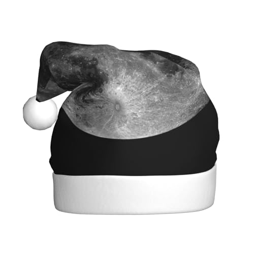 Vanani Mond-Weihnachtsmütze, Unisex, Plüsch, bequeme Weihnachtsfeier-Hüte, Neujahrs-Partydekorationen von Vanani