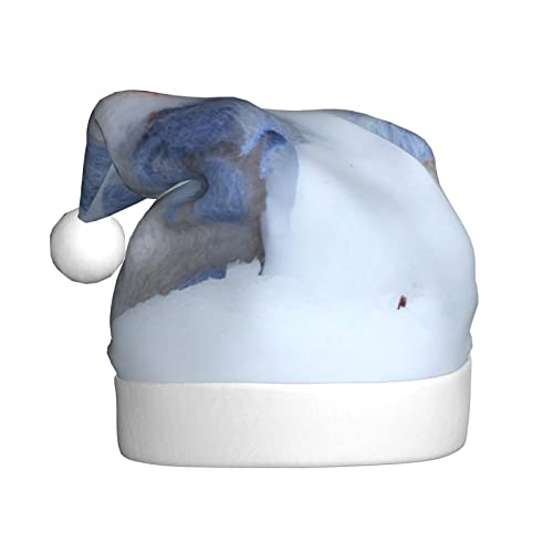 Vanani Niedliche Schneemann-Weihnachtsmütze, Unisex, Plüsch, bequeme Weihnachtsfeierhüte, Neujahrsfeier-Dekorationen von Vanani