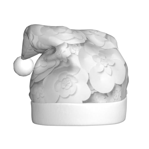 Vanani Weihnachtsmützen mit 3D-Blume, Unisex, Plüsch, bequem, Weihnachtsfeier, Neujahrsfeier-Dekorationen von Vanani