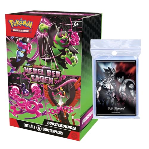 Pokémon Sammelkartenspiel: Nebel der Sagen Booster Bundle + Vanessastcgshop 100er Premium Soft Sleeves von Vanessastcgshop