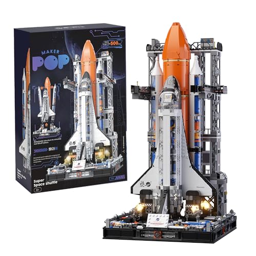 VannMold Space Shuttle Klemmbausteine, 2226 Teile Bauen Sie Ihr Eigenes Space Shuttle Modell, Space Spielzeug Geschenke für Kinder 8+ Jungen Mädchen Geeignet für Teen und Erwachsene mit Anweisungen von VannMold