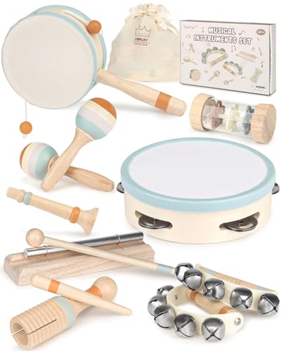 Musikinstrumente für Kinder Kinderspielzeug ab 2 Jahre Holzspielzeug Baby Schlagzeug Kinder Trommel Percussion Musikinstrumente Baby Montessori Spielzeug ab 3 Jahre Musikinstrumente für Kinder Kinderspielzeug ab 2 Jahre Holzspielzeug Baby Schlagzeug Kinder Trommel Percussion Musikinstrumente Baby Montessori Spielzeug ab 3 Jahre von Vanplay