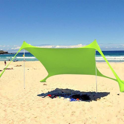 Strandzelt UV-Schutz, 210X150X170 cm Sonnensegel Strand Strandmuschel Sonnenschutz Strand Schattensegel Für Draußen Strandzelt Sonnensegel Strand Schatten Zelt Sonnensegel Sun Shelter UV-Schutz von Varatiktok