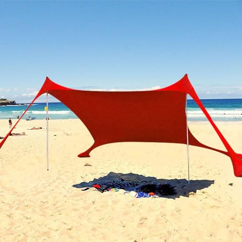 Strandzelt UV-Schutz, 210X150X170 cm Sonnensegel Strand Strandmuschel Sonnenschutz Strand Schattensegel Für Draußen Strandzelt Sonnensegel Strand Schatten Zelt Sonnensegel Sun Shelter UV-Schutz von Varatiktok