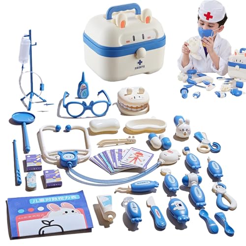 Varatiktok Kinderarzt-Spielset,Kinderarzt-Set,Koffer Design Pretend Doctor Set für Kinder - Pretend Doctor Set für Kinder, Doctor Pretend Play, Beleuchtung und Sound für Pretend Play von Varatiktok