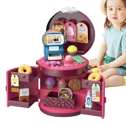 Varatiktok Rollenspiel-Spielzeug für Kinder, Kleinkind-Kochen-Spielset | Rollenspiel-Anziehspielzeug-Make-up | Lernspielzeug-Essenssets für Kinder ab 3 Jahren, Geburtstag, Weihnachten, Neujahr, Ostern von Varatiktok