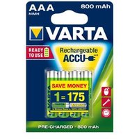 VARTA 56703 104 404 ACCU ReadyToUse AAA 56703 4er-Blister von Varta