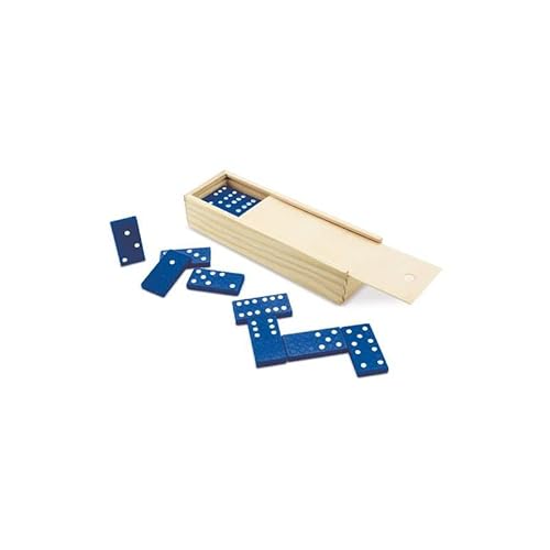 Set mit 20 Dominos aus Holz, Blau, für Damen, Kinder, Teenager, Geschenke, Hochzeiten, Geburtstage, Männer, Frauen, Kinder, Teenager von Vasara