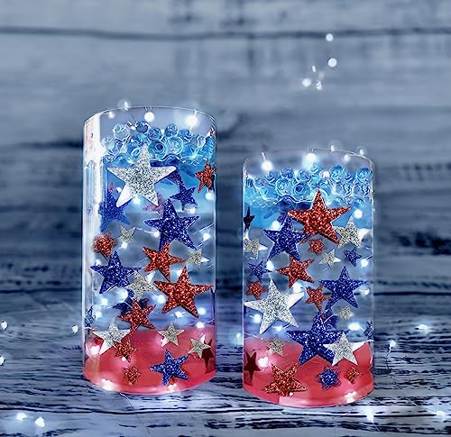 Vase Pearlfection Parent 120 Perlen Patriotic 50 Floating Pearls & Gems Red. White, Blue von Vase Pearlfection