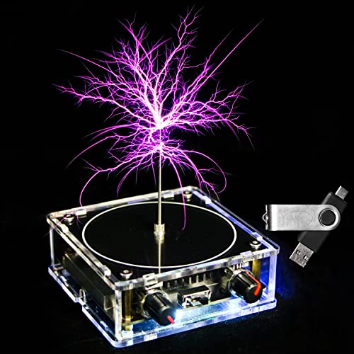 Vastarry Tesla Coil Solid-State Music Tesla Coil Artificial Lightning Desktop Toy Power Wireless Transmission Model Scientific Experiment Tool von Vastarry