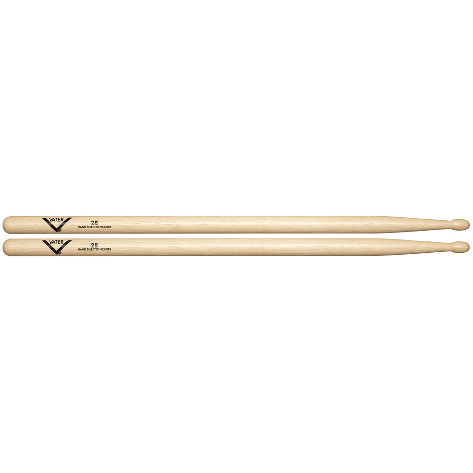 Vater American Hickory VH2BW 2B (Wood) Drumsticks von Vater