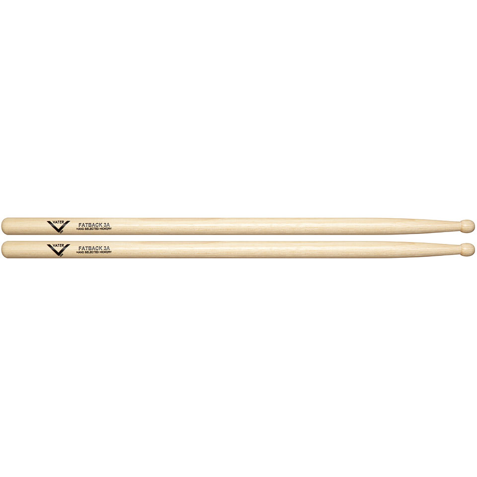 Vater American Hickory VH3AW Fatback 3A (Wood) Drumsticks von Vater