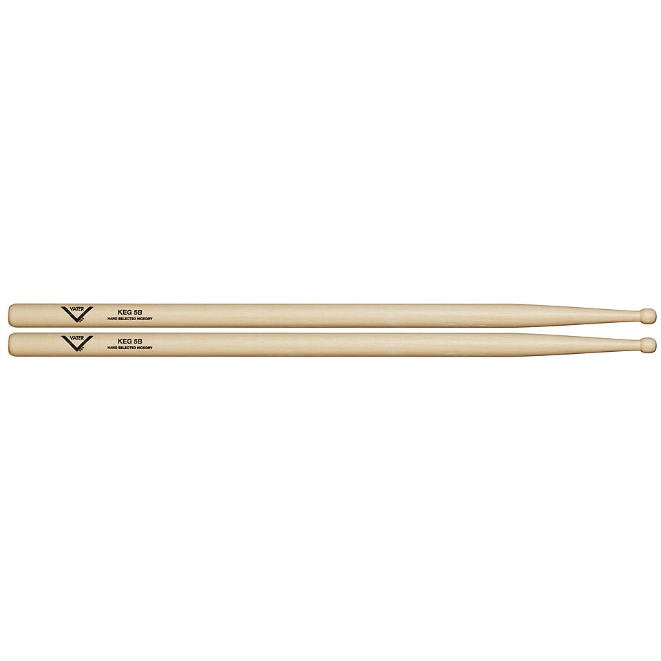 Vater American Hickory VHK5BW Keg 5B (Wood) Drumsticks von Vater