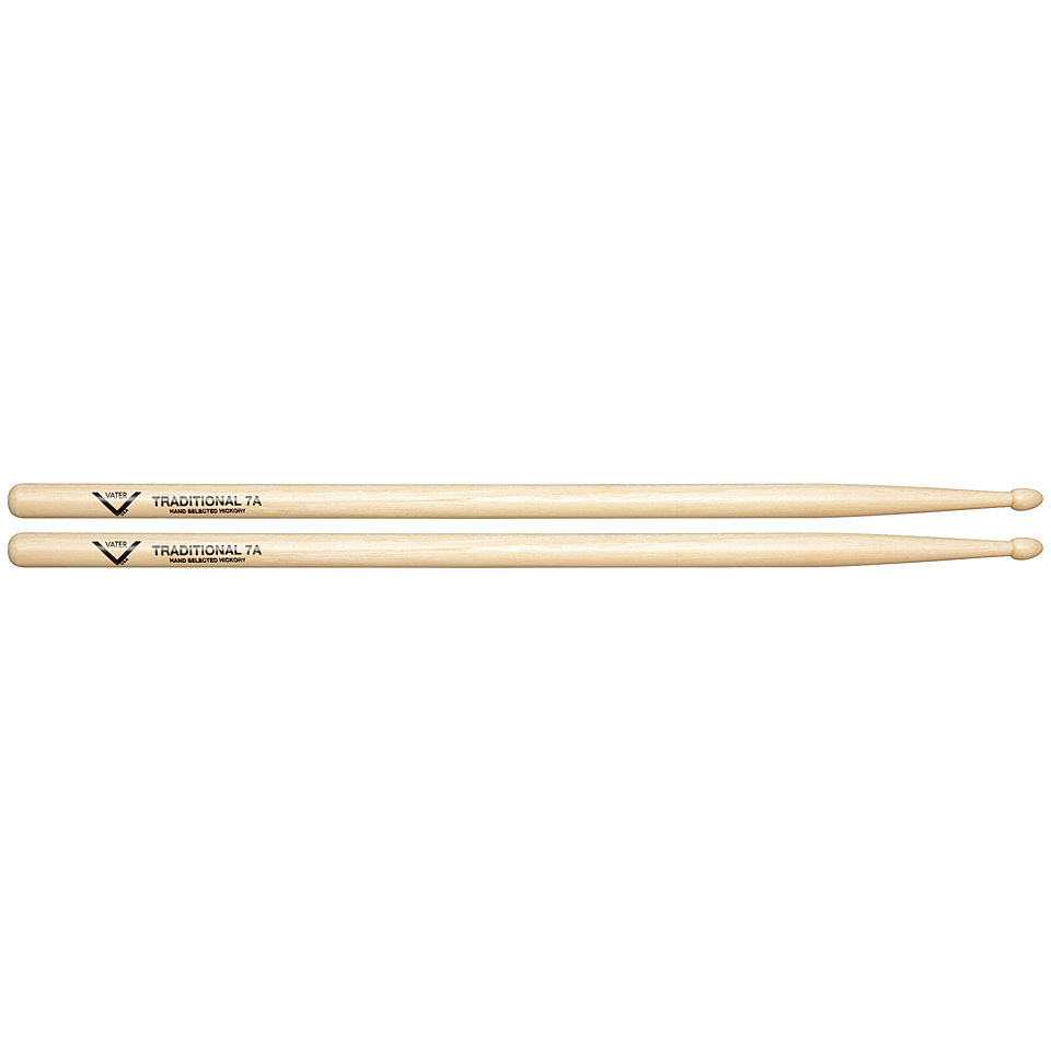 Vater American Hickory VHT7AW Traditional 7A (Wood) Drumsticks von Vater