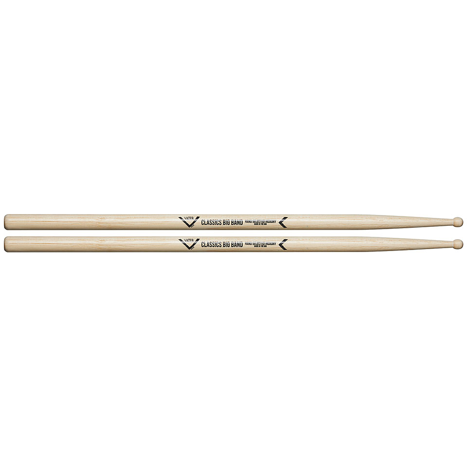 Vater Classics Hickory VHCBBW Big Band (Wood) Drumsticks von Vater