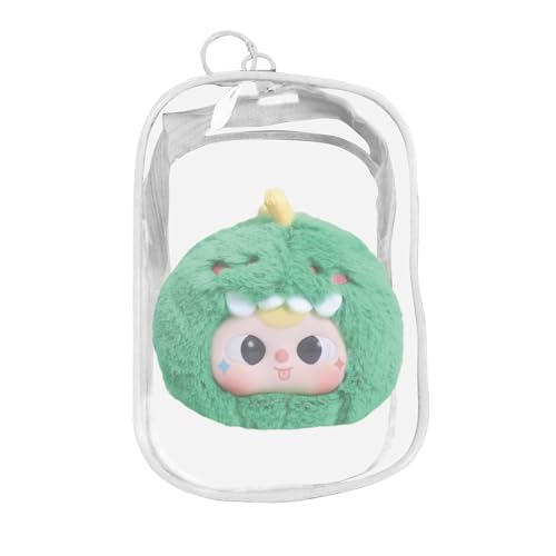 Vbnuyhim Collectible Doll Clear Case Bag - Closed Transparent Pouch Small Doll Storage Bag - Collectibles Display Bag, Doll Display Storage Bag for Figures, Collectors von Vbnuyhim