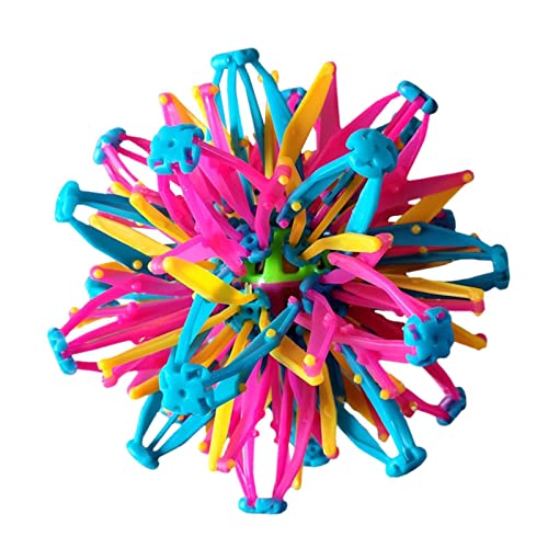 Vbnuyhim Colored Expanding Magic Ball Expandable Ball Zappeln Spielzeug,Hand Fangen Atmen Blume Bälle, Größere Kugel Versenkbare Veränderbar Ball von Vbnuyhim