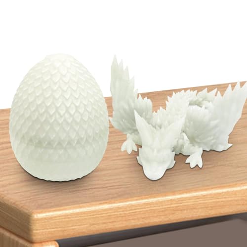 Vbnuyhim Crystal Dragon with Dragon Egg - Realistic Crystal Dragon Toys | Articulated Dragon Home Decor Creative Fidget Toy to Relieve Stress for von Vbnuyhim