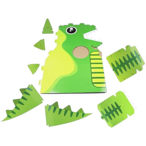 Vbnuyhim Dinosaurierkleid aus Karton zum Zusammenbauen, Spielzeug, tragbares Dinosaurierkostüm, Spielzeug zum Zusammenbauen aus Karton mit Dinosaurierkleid – sicheres und ungefährliches Spielzeug für von Vbnuyhim