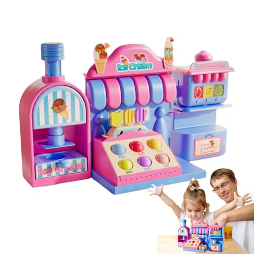 Vbnuyhim Farbteig-Sets, Teigeis-Set | Eisteig-Set,Kreatives Eiscreme-Tonspielzeug, buntes Eiscreme-Teig-Set, Spaß für Kinder ab 3 Jahren von Vbnuyhim